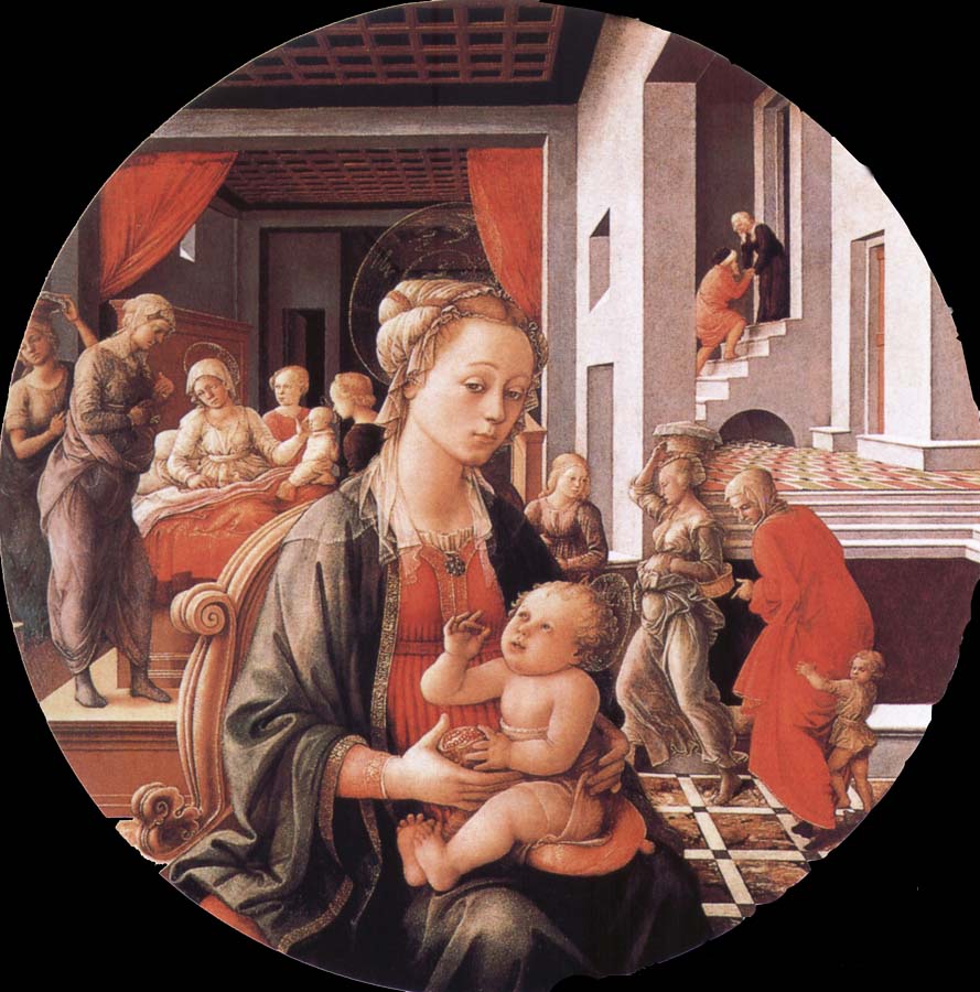 Filippino Lippi Virgin with the Child and Scenes from the Life of St Anne